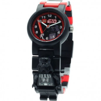 Часы наручные аналоговые LEGO STAR WARS DARTH VADER с минифигурой на ремешке