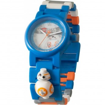 Часы наручные аналоговые LEGO STAR WARS EPISODE 7 BB-8 с минифигурой на ремешке