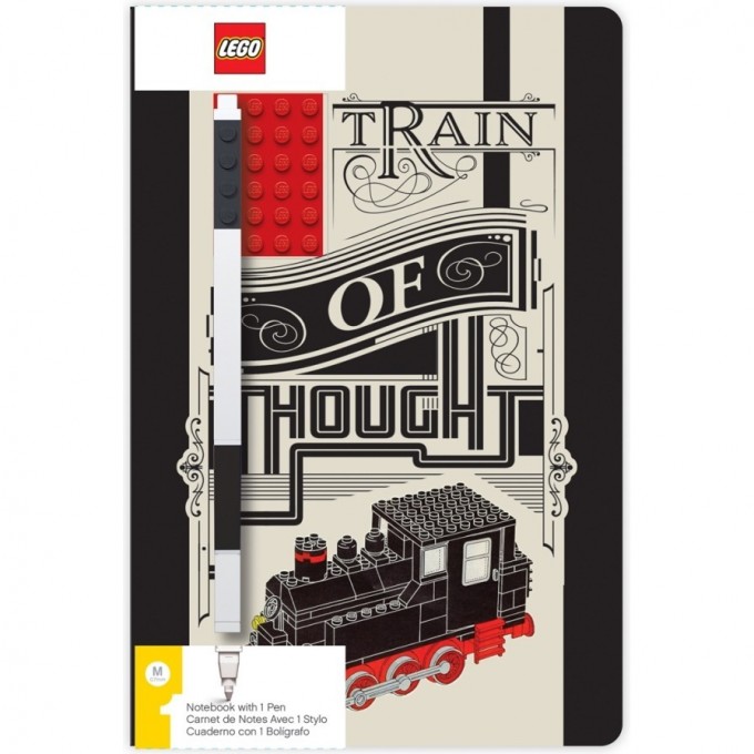 Книга для записей LEGO ICONIC «TRAIN OF THOUGHT» (96 листа, линейка) 52381L 1649714