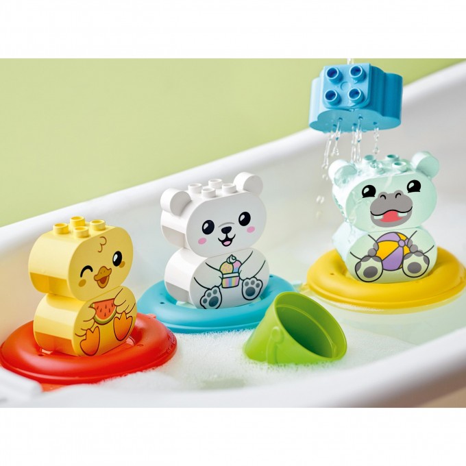Конструктор LEGO DUPLO "ПРИКЛЮЧЕНИЯ В ВАННОЙ: ПЛАВУЧИЙ ПОЕЗД ДЛЯ ЗВЕРЕЙ" 10965