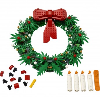 Конструктор LEGO ICONIC Сувенирный набор «РОЖДЕСТВЕНСКИЙ ВЕНОК» 2 в 1 40426
